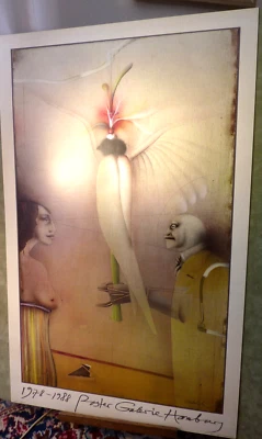 Paul WUNDERLICH - Orig.-Plakat 1988 "Falkenstrauß" ca. 62x100 cm - TOP-neuwertig - Bild 1 von 4