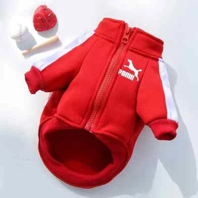 Baseball Dog Jacket Winter Dog Clothes for Small Medium Puppy Pet Vest Coat - Image 1 of 4