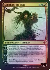 Sarkhan the Mad - Foil Light Play MTG Rise of the Eldrazi Magic K5K