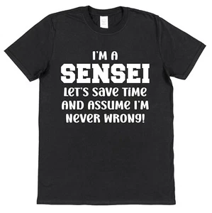 Sensei T-Shirt Karate Lehrer Geschenk Kampfsport Schule Trainer Lehrer Dojo - Bild 1 von 3