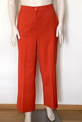 MARINA RINALDI, Pantalones 100% Lana, Talla Grande 25 MR, 16W US, 46 DE, 54 IT Foto 1 de 4