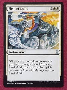 Magic The Gathering ETERNAL MASTERS FIELD OF SOULS white card MTG - Picture 1 of 2