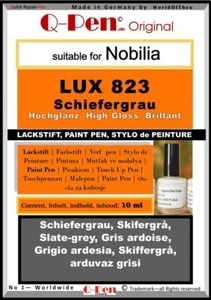 Lackstift für Nobilia LUX 823 Schiefergrau Hochglanz 10mL - Bild 1 von 1