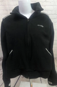 Authentic Oakley Women's Medium Black Fleece Jacket VGUC - Picture 1 of 5