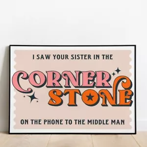 Cornerstone • Arctic Monkeys • A5 • A4 • A3 • Unframed Lyric Print - Picture 1 of 5