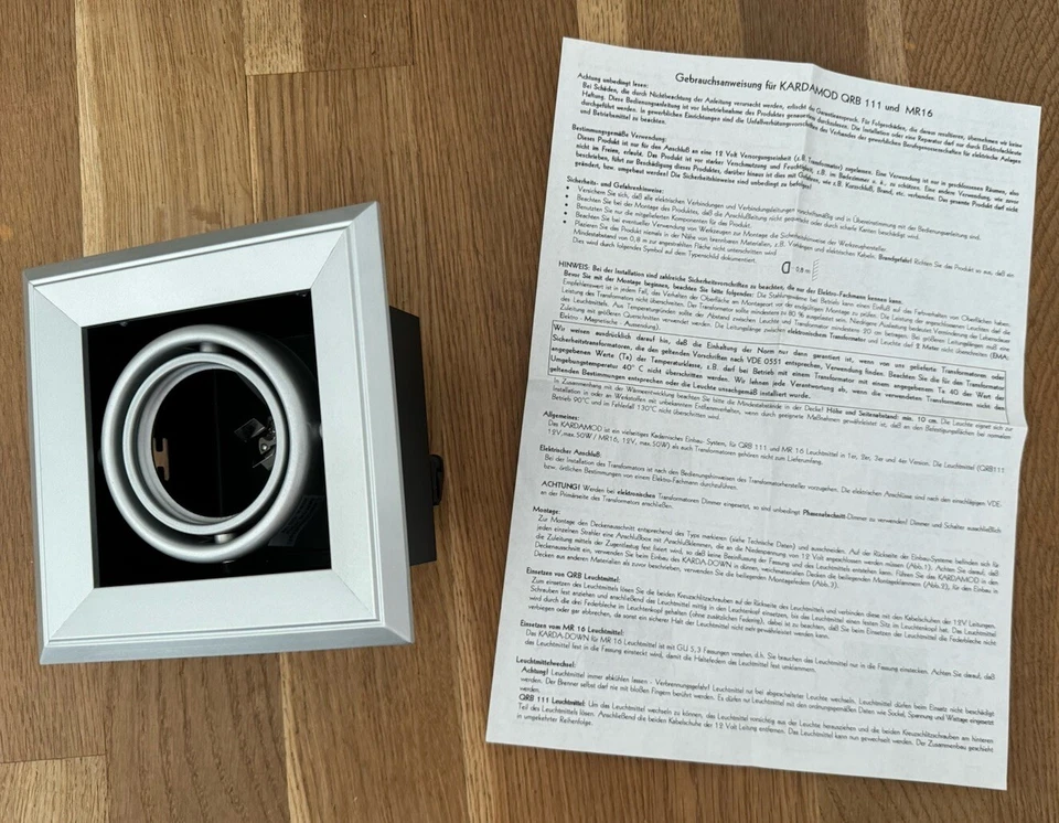 SLV Kardamod 1-fach 154112 12V Einbaustrahler GU 5,3 MR16 Ausstellungsstück Stra - Bild 1 von 4