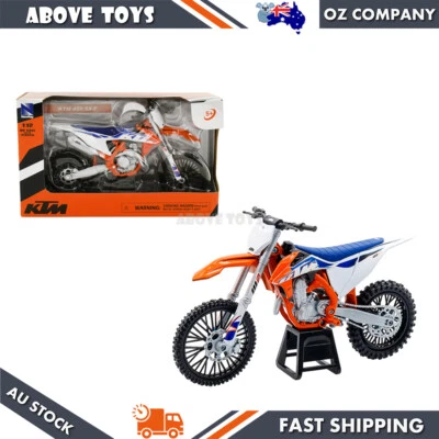 New Ray 1:12 Scale KTM 450SX-F 2022 Dirt Bike Motorcycle Toy Model Orange White - Image 1 of 3
