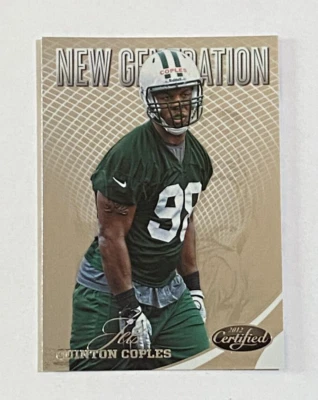 2012 Certified New Generation #299 Rookie Quinton Cople New York Jets 299/999 - Image 1 of 2