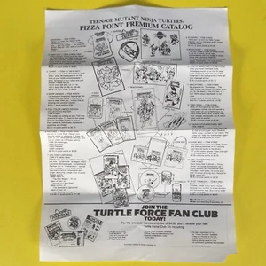 Vintage 1989 Teenage Mutant Ninja Turtles Pizza Point Premium Catalog TMNT - Picture 1 of 3