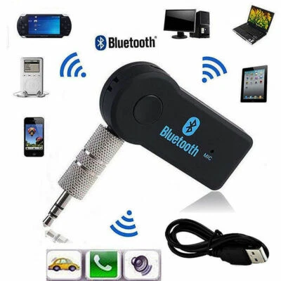 Wireless Bluetooth Receiver 3.5mm USB For Aux Stereo Audio Music Car Adapter US - Image 1 of 4