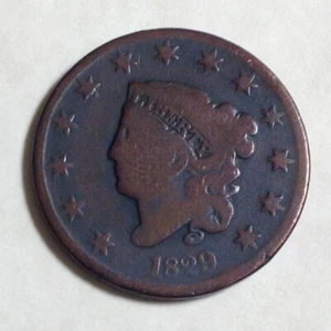 1829 US Coronet Head Large Cent cd - Picture 1 of 2