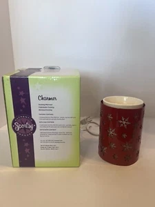 Scentsy SNOWBURST Red Metal Warmer Wrap with Snowflakes~Holiday~Rare! - Picture 1 of 3