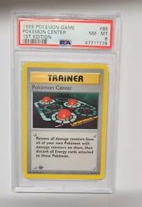 1999 Pokemon Base Set 1st Edition Pokemon Center #85 PSA 8 NM-MT - Picture 1 of 1