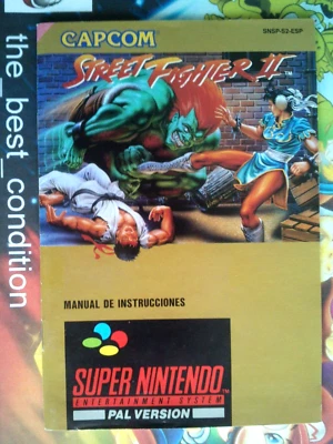Manual STREET FIGHTER II (Capcom) ●9/10● PAL ESP SNES SUPER NINTENDO ⚡ - Bild 1 von 3