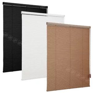 Changshade CUSTOM CUT 1” Vinyl Corded Window Blinds Horizontal Blinds Mini Blind - Picture 1 of 23