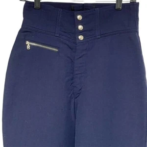 Bogner High Waisted Stirrup Ski Pants Navy Size M - Picture 1 of 12