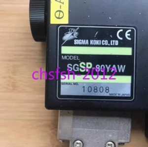 1 PCS SIGMA KOKI Precision electric indexing plate 80mm SGSP-80YAW good - Picture 1 of 4