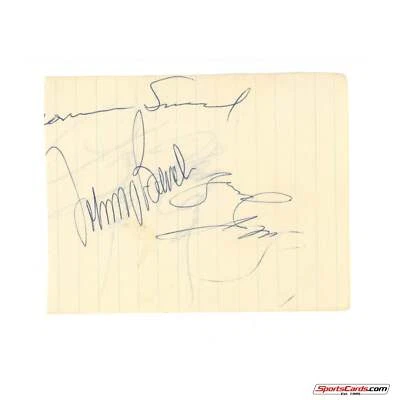 Ron Santo, Johnny Bench, and Others Signed Auto Album Page - Image 1 of 2