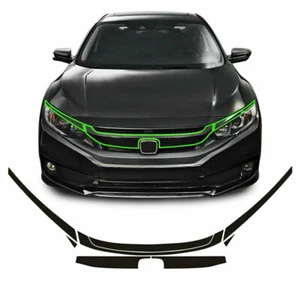 Adhesivo protector moldura rejilla parachoques superior delantero Honda Civic 2016-20 - Imagen 1 de 6