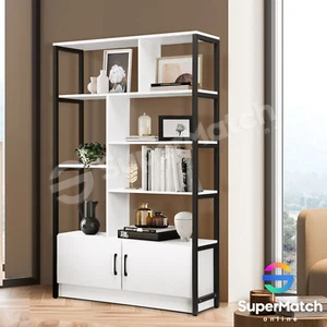 Bookshelf Display Shelf Bookshelves Storage Cabinet Bookcase Stand Rack 5 Tier - Picture 1 of 12