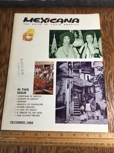 Vtg Mexicana Magazine Voice Of Latin America Dec 1966 Christmas Crush Soda Ad - Picture 1 of 9