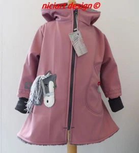 niciart design ♥ SOFTSHELLMANTEL SCHWALBENMANTEL ♥ KINDER SOFTSHELL JACKE ♥ PONY - Bild 1 von 13