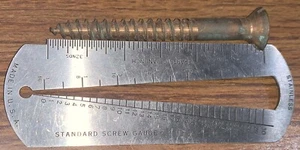 Vintage #20 x 3" BRASS Flat Head Slotted Wood Screws 11 Screws - Picture 1 of 3