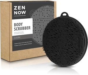 Zen Now Silicone Body Scrubber/ Loop Fin Bristles Loofah for Gentle Exfoliating - Picture 1 of 6