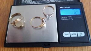 Konvolut 3 Stück Goldringe 333 gut erhalten 7,2 g - Bild 1 von 4
