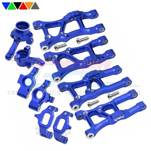 Aluminum F&R Lower Arm&Knuckle Arm Front C Hub For TRAXXAS-1/10 FORD GT4-TEC 2.0 - Picture 1 of 14