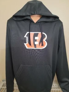 Sudadera con capucha de poliéster absorbente de humedad Cincinnati Bengals 20203 negra - Imagen 1 de 1