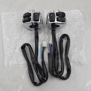 Interruptores de control de manillar de motocicleta con kits de arnés de cableado aptos para Harley - - Imagen 1 de 14
