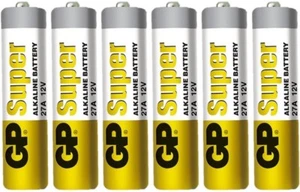 BUY 5 GET 1 FREE (Total of 6) GP 27A GP27A 12V Alkaline Remote Battery Bulk - Picture 1 of 1