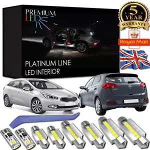 KIA Ceed LED Interior Premium Kit SW PROCEED GT JD 8 White SMD Bulbs Error Free - Picture 1 of 12