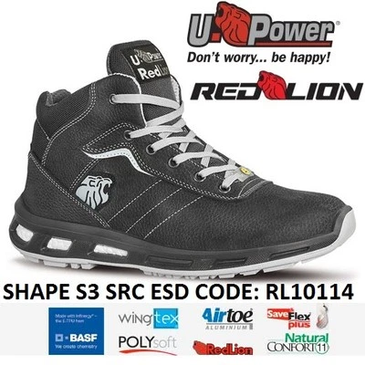 UPOWER RED LION UPOWER SCARPE LAVORO ANTINFORTUNISTICA SHAPE S3 SRC ESD U-POWER RL10114 -