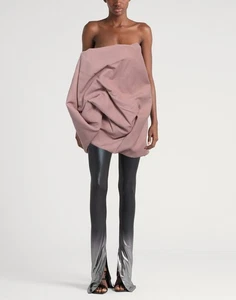 RRP €1950 RICK OWENS LIDO Hun Bustier Leather Top IT40 US4 UK8 S Pink Bandeau - Picture 1 of 6