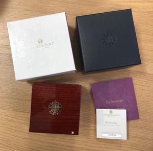 Leere Münzbox für Sovereign 2022 (gebraucht) inkl. Originalkapsel (ohne Münze) - Bild 1 von 4