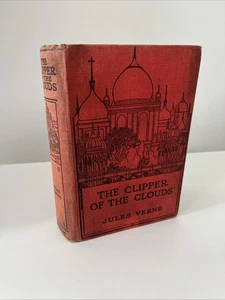 Der Clipper der Wolken von Jules Verne rot HB Tuch 20er Jahre - Bild 1 von 12