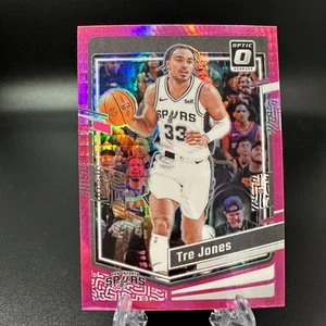 2023-24 Panini Donruss Optic Pink Hyper Prizm Tre Jones #137 San Antonio Spurs - Picture 1 of 2