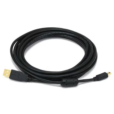 Monoprice USB 2.0 Cable,10 ft.L,Black 5449 Monoprice 5449 0844660054498 Black - Image 1 of 2