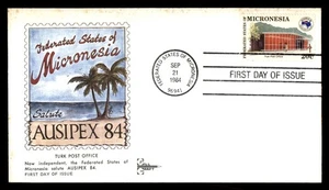 Mayfairstamps Micronesia FDC 1984 Turk Post Office Ausipex First Day Cover aau_5 - Picture 1 of 2