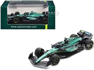 ASTON MARTIN AMR24 #18 STROLL F1 SAUDI ARABIAN GP (2024) 1/64 BY SPARK Y381 - Picture 1 of 3