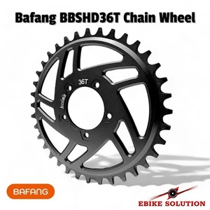 36T BAFANG BBSHD 8FUN Chain Wheel Ebike Mid Drive Motor Chainring Sprocket Black - Picture 1 of 7