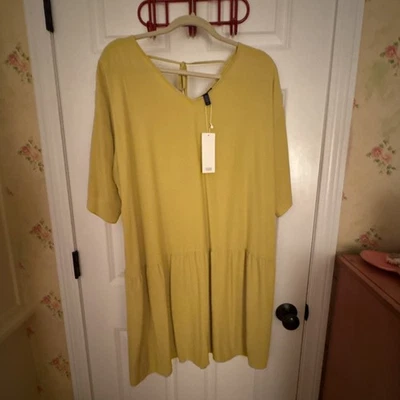 EILEEN FISHING NOVO EM FOLHA COM ETIQUETAS TAMANHO L LINDO VESTIDO DIVERTIDO ORIGINAL US$ 268 - Imagem 1 de 4