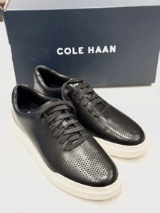 COLE HAAN Men's Grandpro Rally Laser Cut Sneaker Shoes COLOR BLACK SIZE 8.5 ONLY - Picture 1 of 8