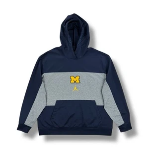 Jordan Michigan Wolverines Pullover Hoodie Jumpman Mens XL • MINT CONDITION - Picture 1 of 4