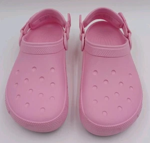 Crocs (Men9) (W11) Clog, Slip-Resistant, Waterproof, Adjustable Backstrap, Pink - Picture 1 of 8