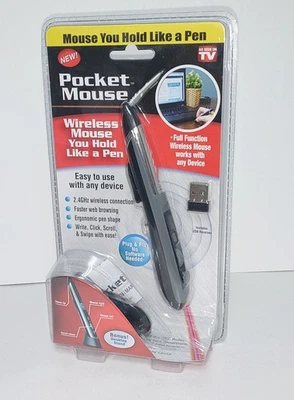 Pocket Mouse Pen As Seen On TV Genuine USB Wireless Optical 2-in-1 Digital Pen - Image 1 of 4