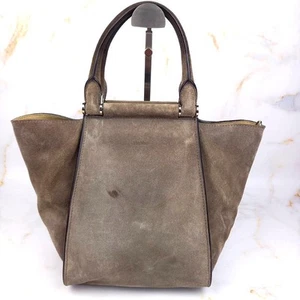 Max Mara Leather Shoulder Bag Beige Genuine Leather Excellent Condition - Picture 1 of 11