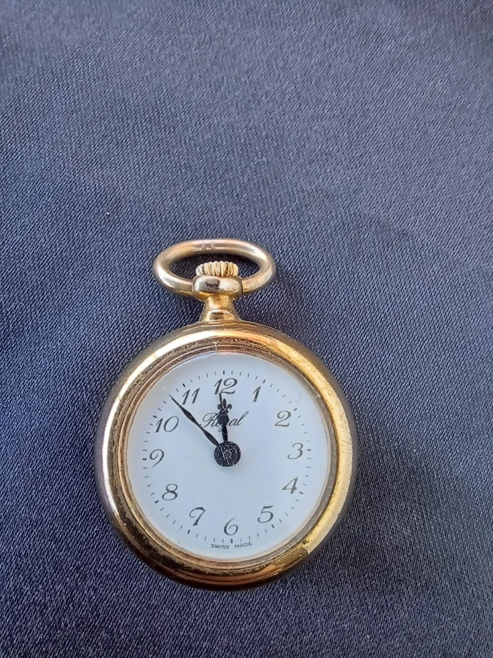 Royal Swiss Made Mechanik Uhr -Kettenuhr Vintage - Bild 1 von 4
